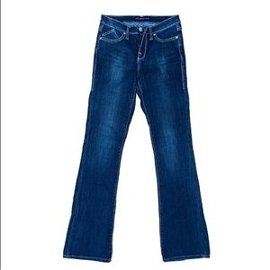 Rock & Republic Size 4L Kasandra Jeans Quality Denim Distressed Wash‎ Bootcut